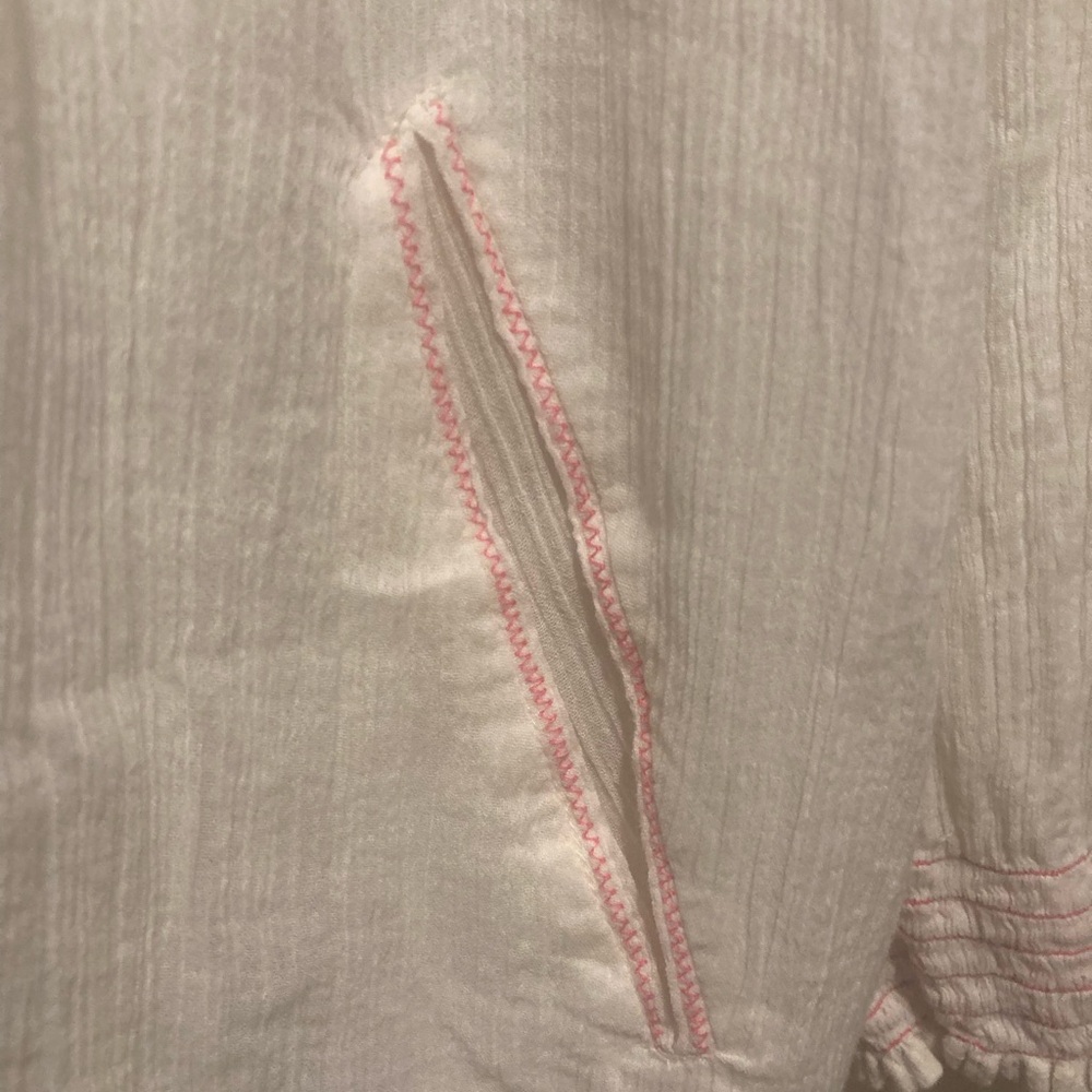 Free People White blouse with Pink Details - Picture 7 of 8